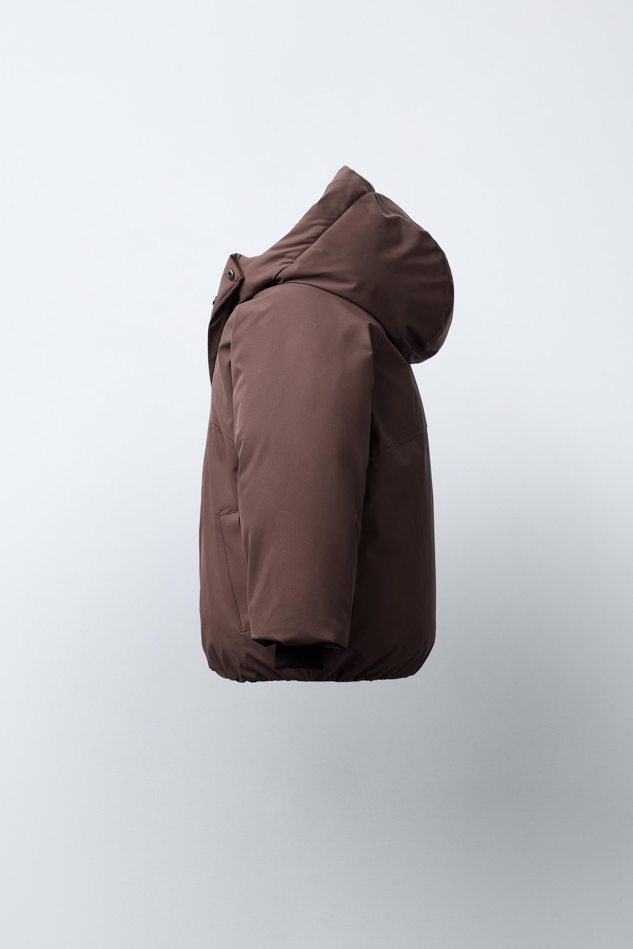 HOODED WATER REPELLENT PUFFER COAT